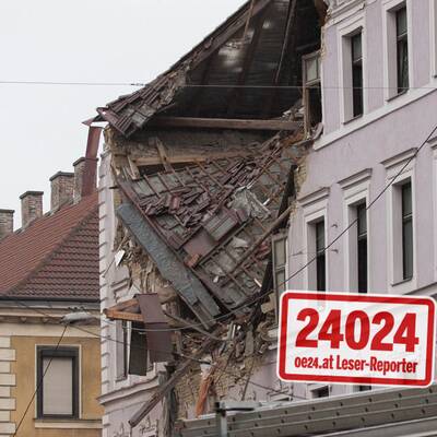 Wohnhaus in Wien nach Explosion eingestürzt
