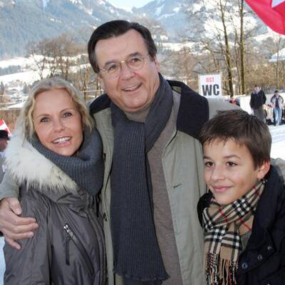 Stars bei der Abfahrt auf der Streif