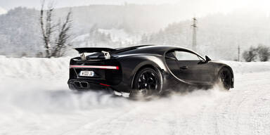 Hermann Maier driftet mit 1.500-PS-Bugatti 