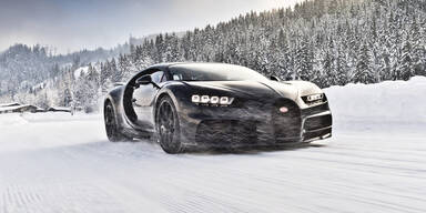 Hermann Maier driftet mit 1.500-PS-Bugatti 