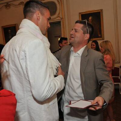 Visions: Promiauflauf bei Manfred Baumann