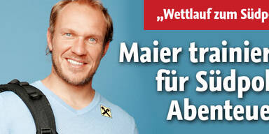 Maier trainiert für Südpol-Abenteuer