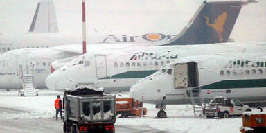 Airport Mailand wegen Schnees gesperrt