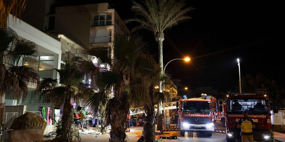 Club auf Mallorca eingestürzt