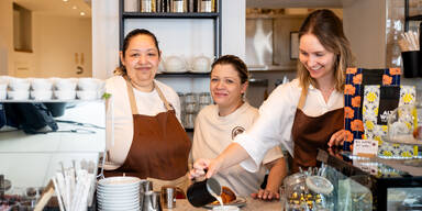 Mamas Café: Am Stephansplatz servieren Alleinerziehende Kaffee und Kuchen