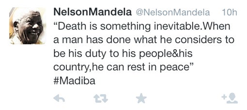 Nelson Mandelas letzte Worte