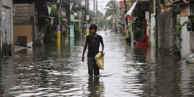 Tropensturm in Manila