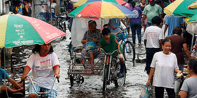 Fl&uuml;chtende auf den Philippinen
