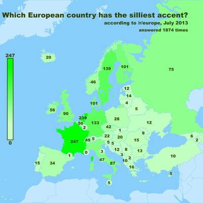 ... und Russland ist am wenigsten beliebt.