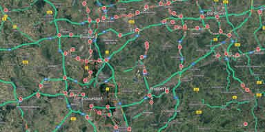 Autobahn-Chaos bei Google Maps