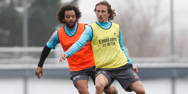 Marcelo und Modric Real Madrid