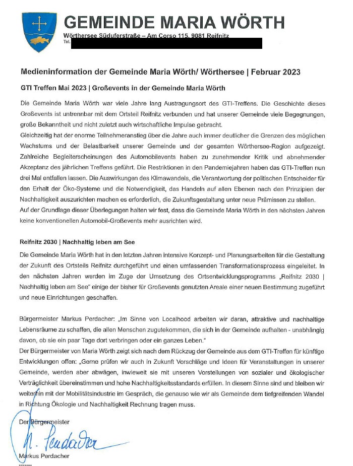 Wegen Klimaschutz! GTI-Treffen findet ab 2023 nicht mehr statt