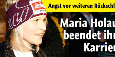Maria Holaus beendet ihre Karriere