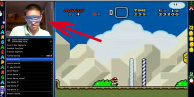 Fan spielte Super Mario blind durch