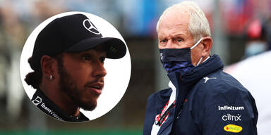 Helmut Marko mit Lewis Hamilton