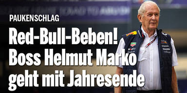 Red-Bull-Beben! Helmut Marko geht mit Jahresende