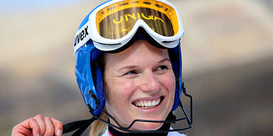 Marlies Schild bereits auf Ski