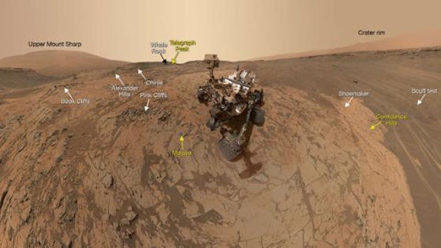Mars-Rover schießt Panorama-Selfie
