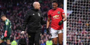 ManU-Star Martial fehlt wegen Crash mit Torstange