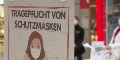 Schild Maskenpflicht