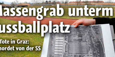 Massengrab unter dem Fußballplatz