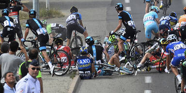 Tour de France startet mit Massensturz