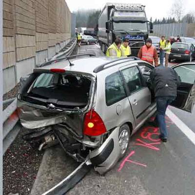 Massenkarambolage auf der A2 in Kärnten