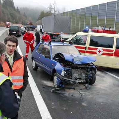Massenkarambolage auf der A2 in Kärnten