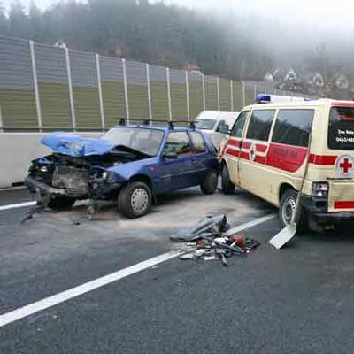 Massenkarambolage auf der A2 in Kärnten