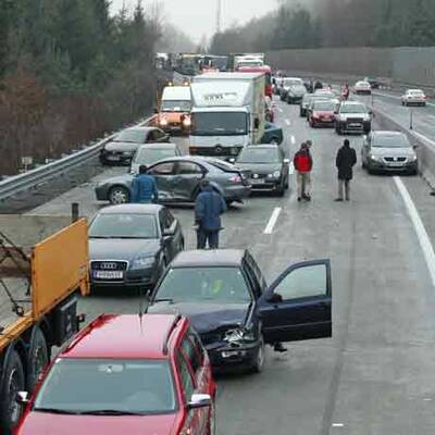 Massenkarambolage auf der A2 in Kärnten
