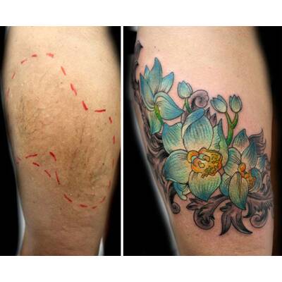 Tattookünstlerin verdeckt Narben von Gewaltopfern