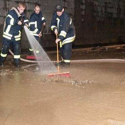 Überschwemmungen in Mauthausen