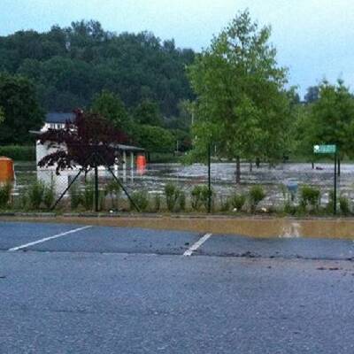 Überschwemmungen in Mauthausen