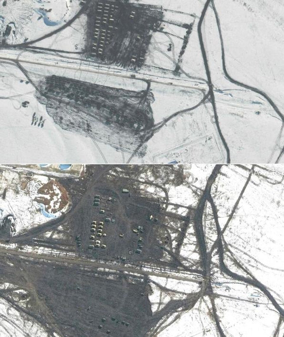 Neue Bilder zeigen, wie Russland Truppen verschiebt