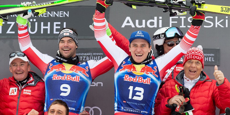 2020 siegte Mayer vor Kriechmayr und sorgte für einen rot-weiß-roten Jubeltag