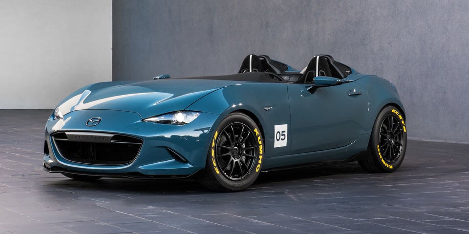 Mazda mit drei coolen MX-5 in Goodwood