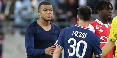 Kylian Mbappé und Lionel Messi
