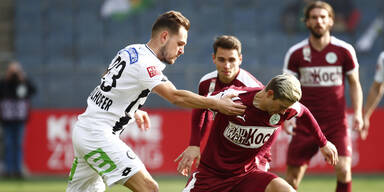 Mattersburg f&uuml;gt Sturm bittere Heimpleite zu