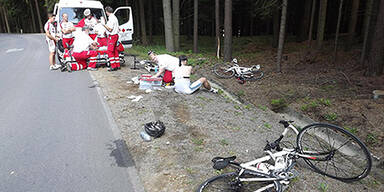 Massensturz bei Radmarathon