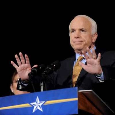 Hier gesteht McCain seine Niederlage ein