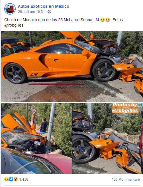 Ex-Formel-1-Star schrottet teuersten McLaren