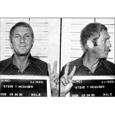 Polizeifotos von Stars