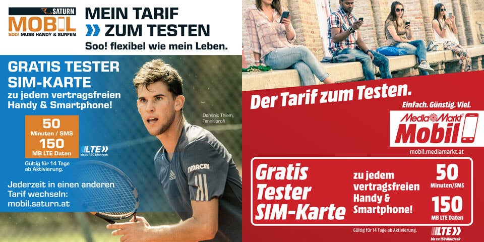 Media/Saturn lassen Handy-Tarife gratis testen