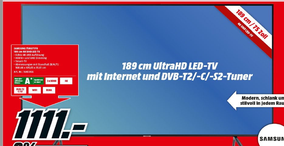 iPhone X, Galaxy S9+, 75-Zoll-TV & Co. zum Kampfpreis