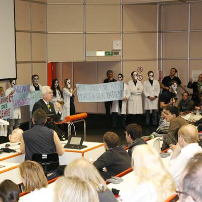 Vollversammlung an der Uni Klagenfurt