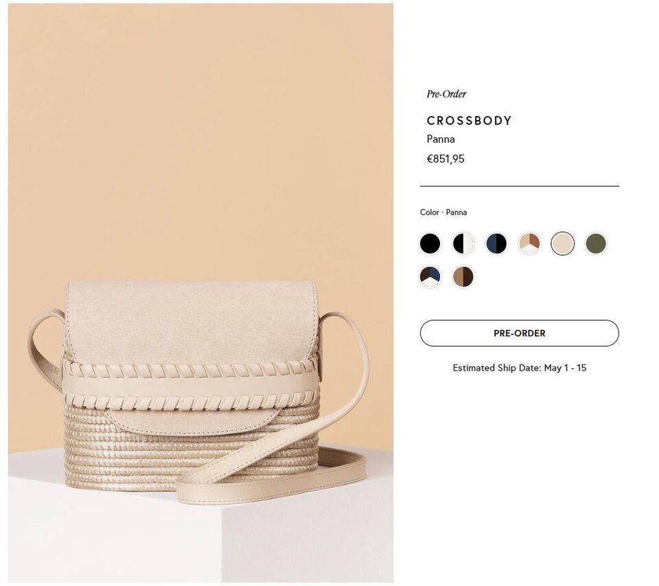 Die Tasche kostet in Meghans Shop 851 Euro