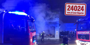 Flammen-Inferno in Wiener Autowerkstatt
