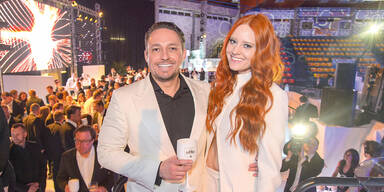 Liebes-Show: Klemens Hallmann mit Barbara Meier