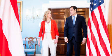 Außenministerin Beate Meinl-Reisinger und US-Außenminister Marco Rubio