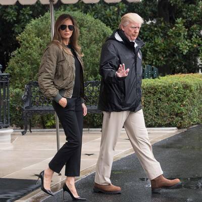 Melania Trump in High Heels im Krisengebiet